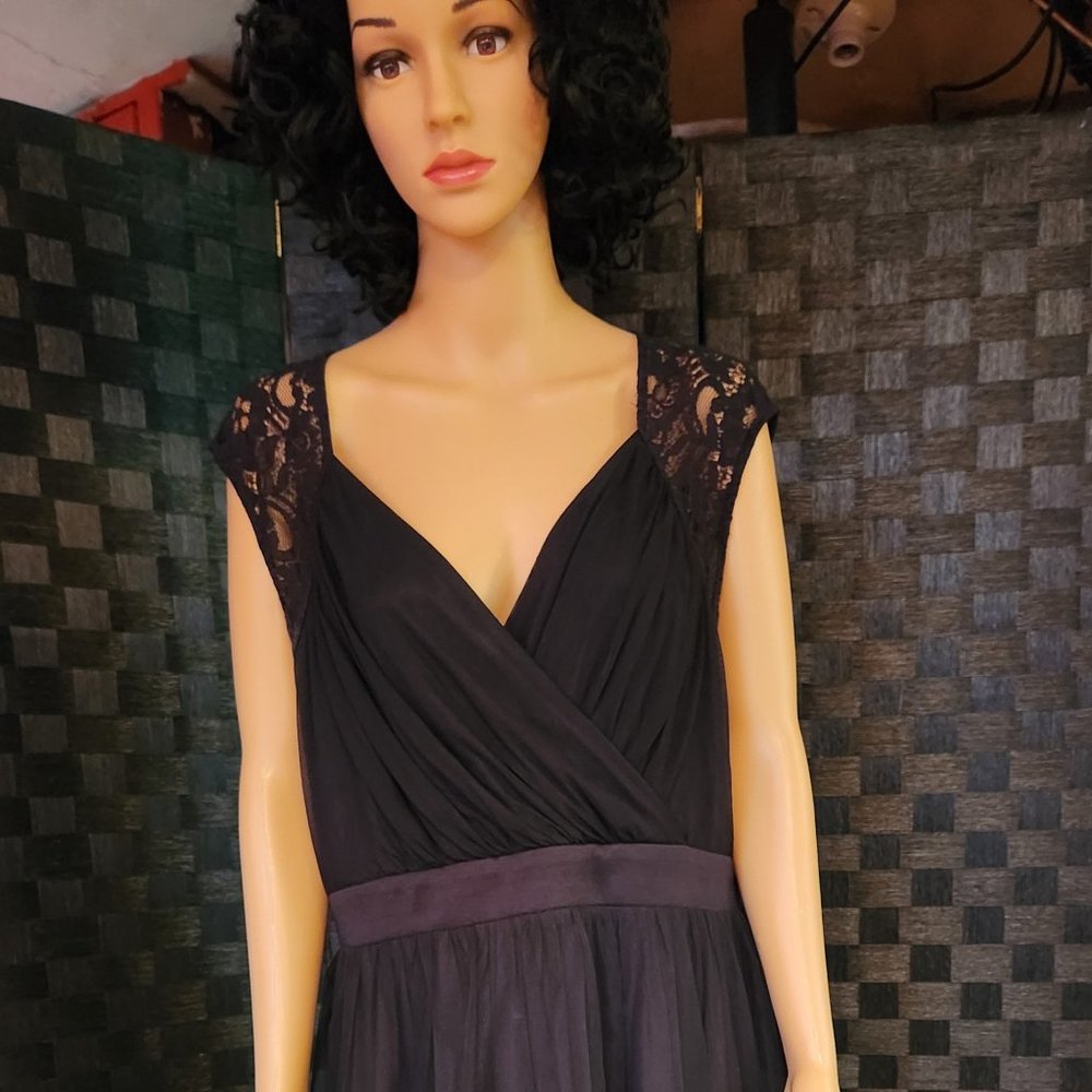 Black dress with tulle skirt